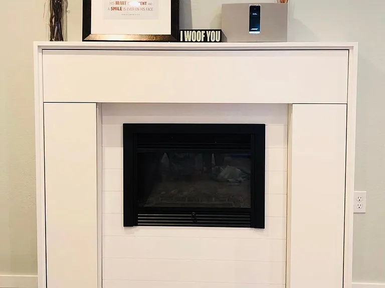 Fireplace in living room