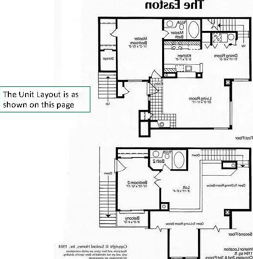 Floor plan for condo
