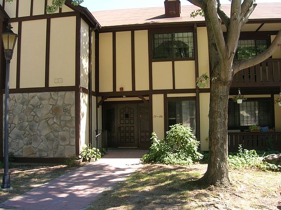 Front view of building