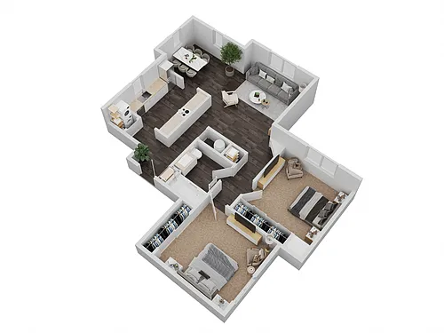 Floor plan 2X1 B1