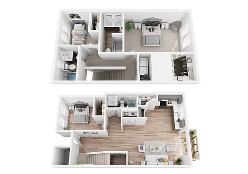 Floor plan 3 Bedroom 3 Bath