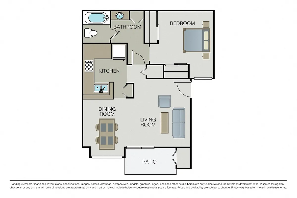 Floor plan Plan 1A
