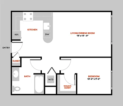 Floor plan Plan 1A