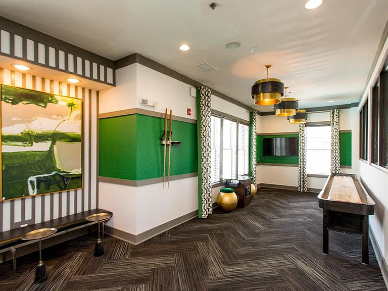 Game Room with Shuffle Board