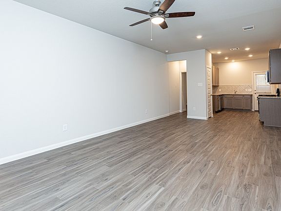 Family Room to Dining Area and Kitchen