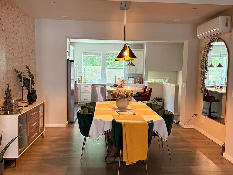 View of Dining + Kitchen