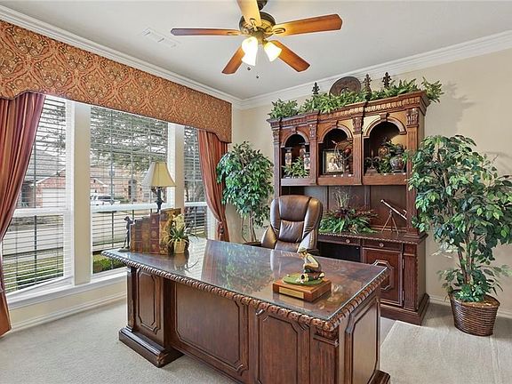 Spacious study by front door