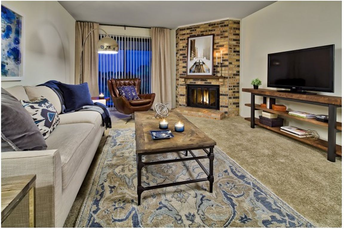 Fireplace in select apartments