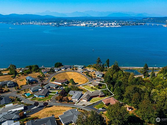 The home is located on two tax parcels, which are delineated in this photo. >