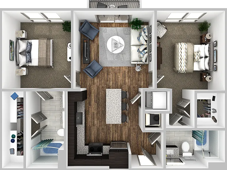 K-B2 floor plan Korina at the Grove