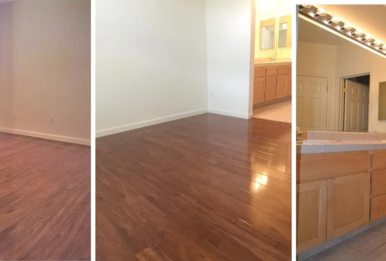 Master bedroom, bathroom and walking closet