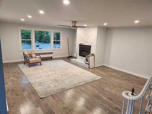 New floors and fireplace 