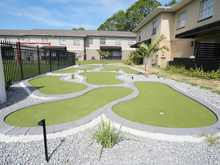 Kids mini-golf course!