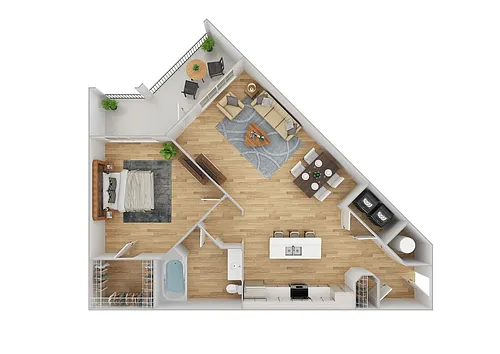 Floor plan A2 | Renovated