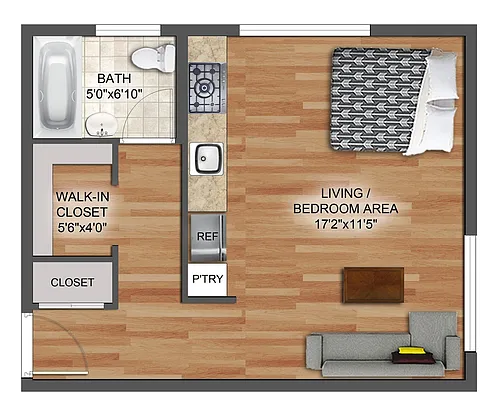 Floor plan Studio