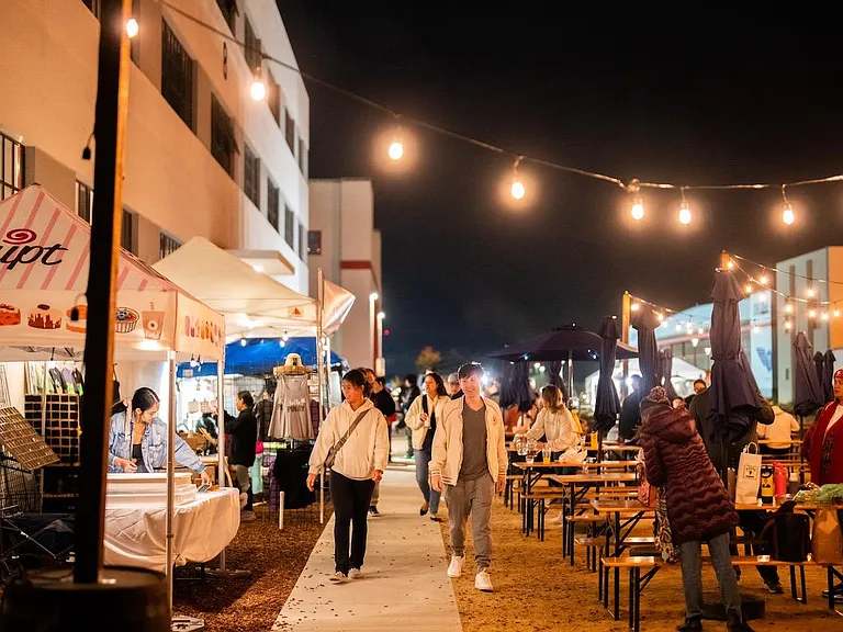 Our night market hosted on site!