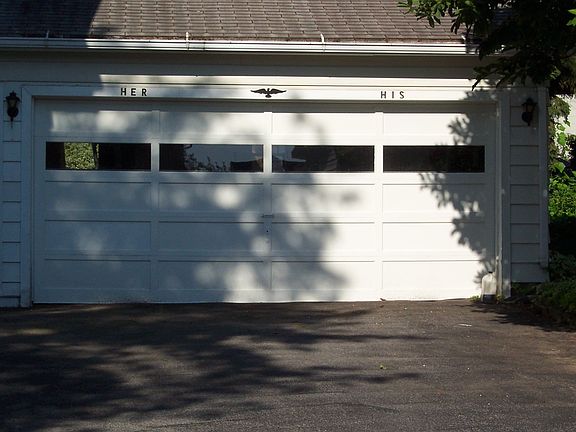 Two car attached garage