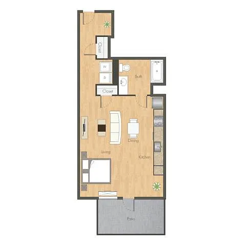 Floor plan Studio B2