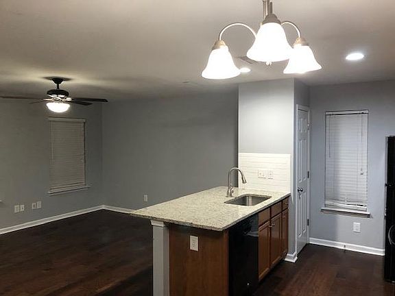 new granite counter tops with open concept floorplan