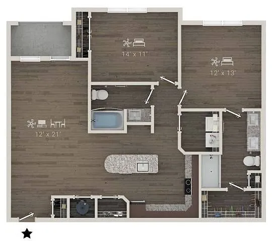 Floor plan B7