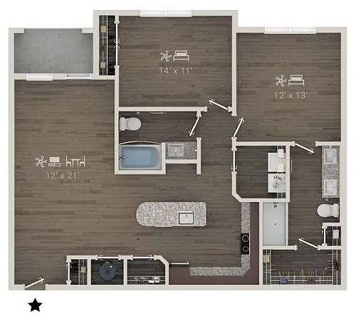 Floor plan B7
