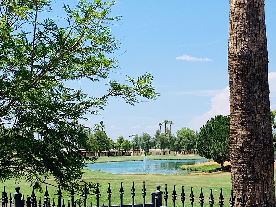 On the golf course, awesome views.