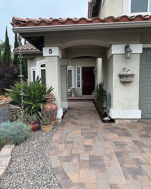 Entrance updated with pavers