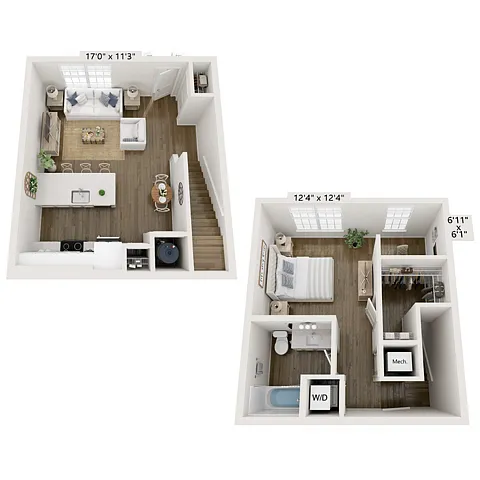 Floor plan Trevor A Townhome - BCll