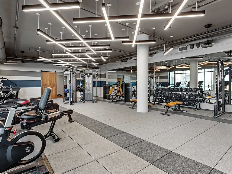 Maximize your workouts in a spacious, high-tech fitness center.