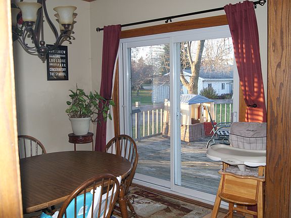 leads to backyard deck!