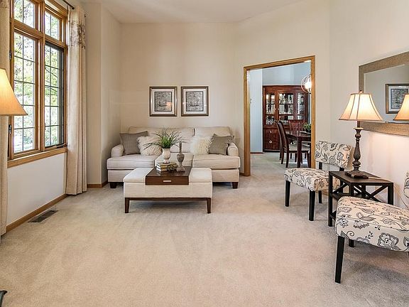 Step down into this comfortable sitting room.