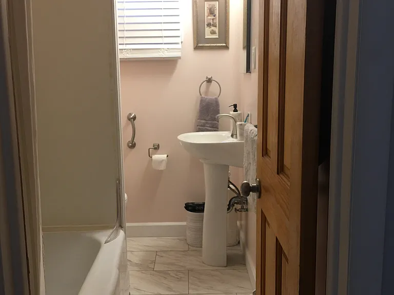 Bathroom, new sink, toilet and tub