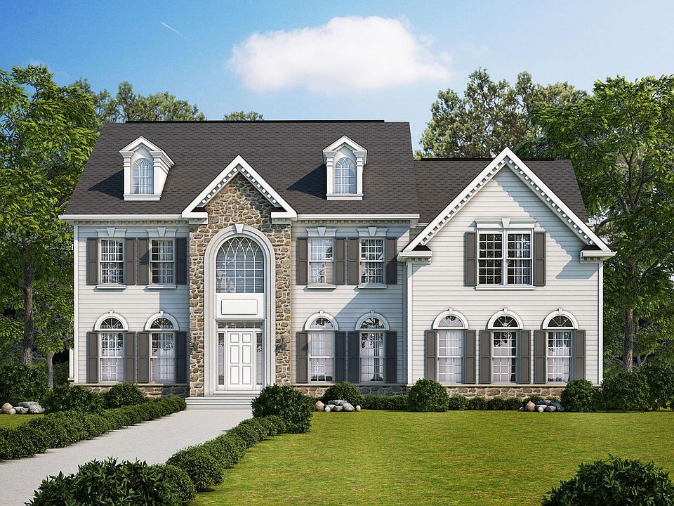 Proposed Elevation - 300SS (stone and hardie plank front)