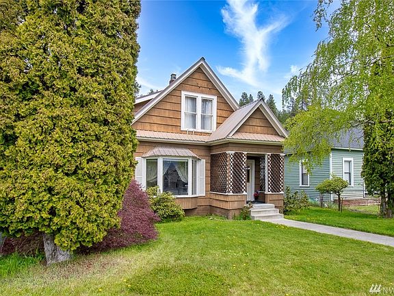 Mature trees and landscaping.