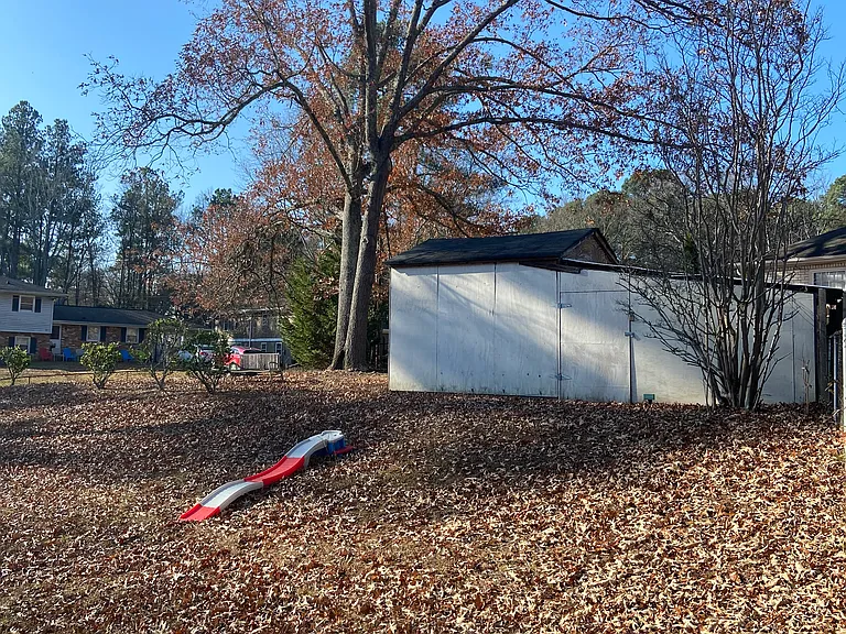 Back yard huge