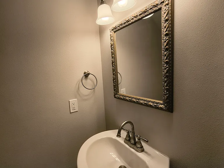 1/2 bath with toilet