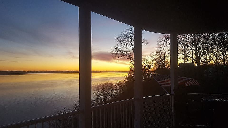 View looking west downriver