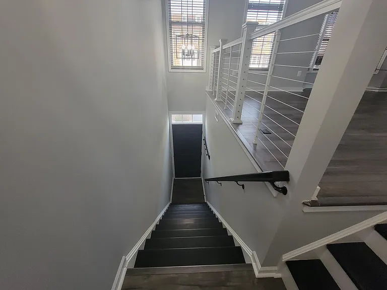 Stairs leading to front door