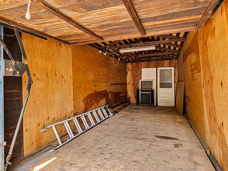 Detached backyard garage