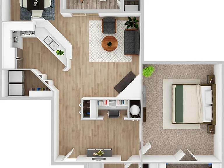 1 Bedroom | 1 Bath | 855 SF 1 Bedroom | 1 Bath | 855 SF