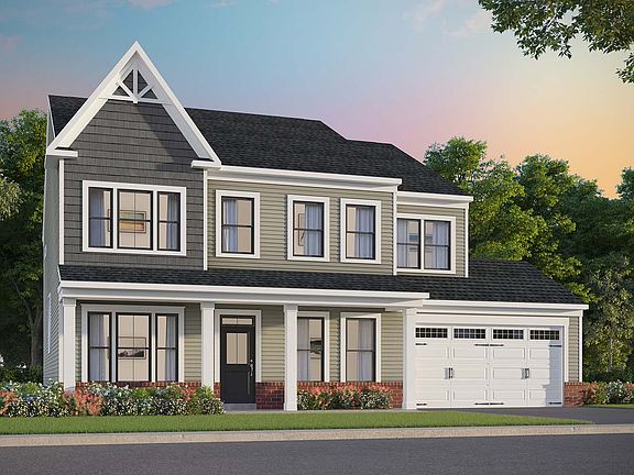 Elevation 4 of the Kendrick a home design at Lakeside at Trappe by Brookfield Residential