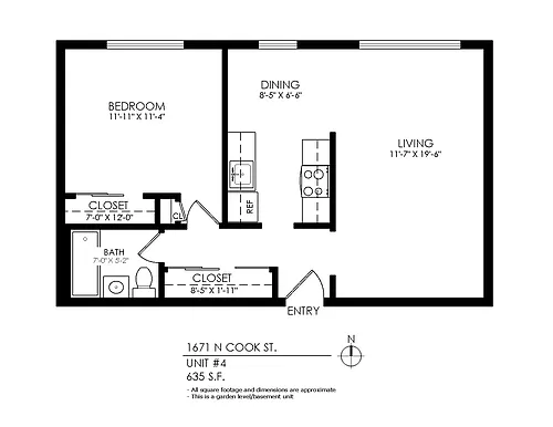 Floor plan 1 Bedroom