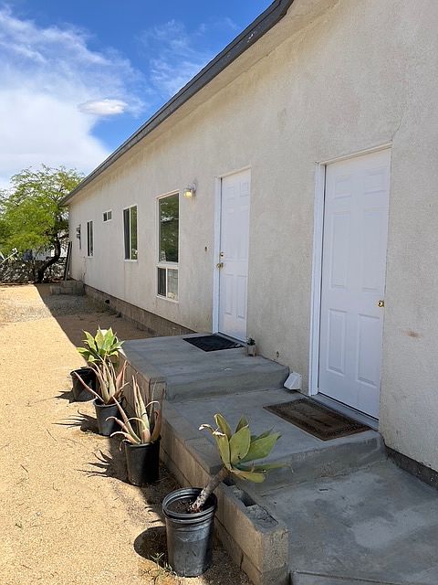 Garage side door and front door