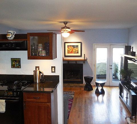 View from kitchen toward living.