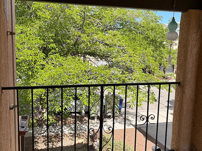 Upstairs balcony