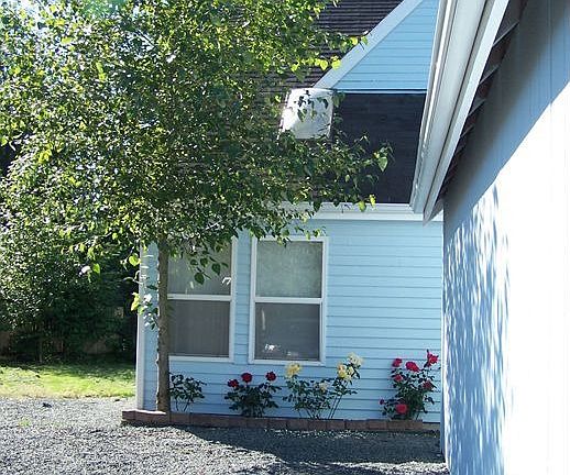 Front view (left side of garage)