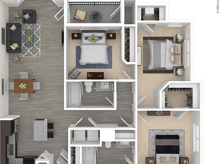 C2 floor plan Duo West Champions