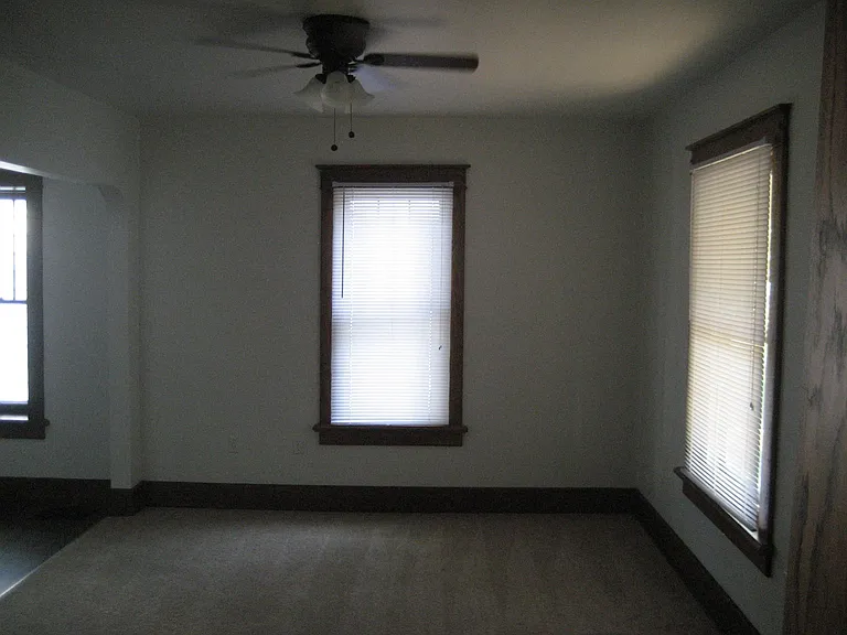 Living room with attached dinning room.
