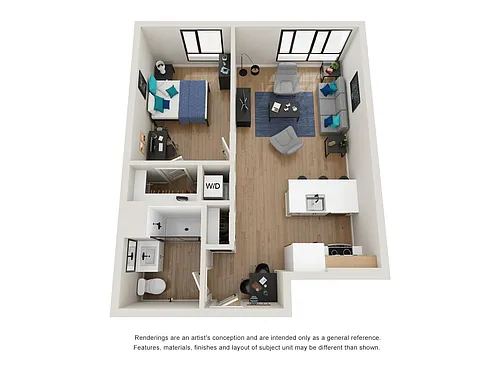 Floor plan 1B-8
