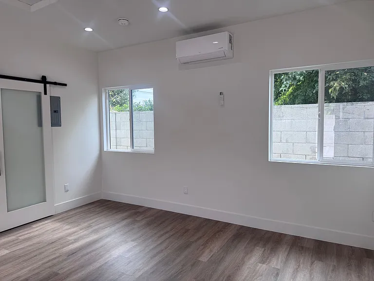 AC and heating unit. Lots of windows